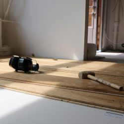 Holzboden wird schwimmend verlegt