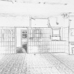 Bestandsaufnahme Gebäude Skizze Innenraum